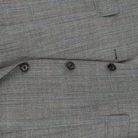 Ralph Lauren Wool Silk Blazer Gray 44R preppy Business casual academia work - Picture 4 of 9